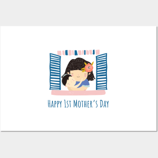 Happy first mothers day Posters and Art